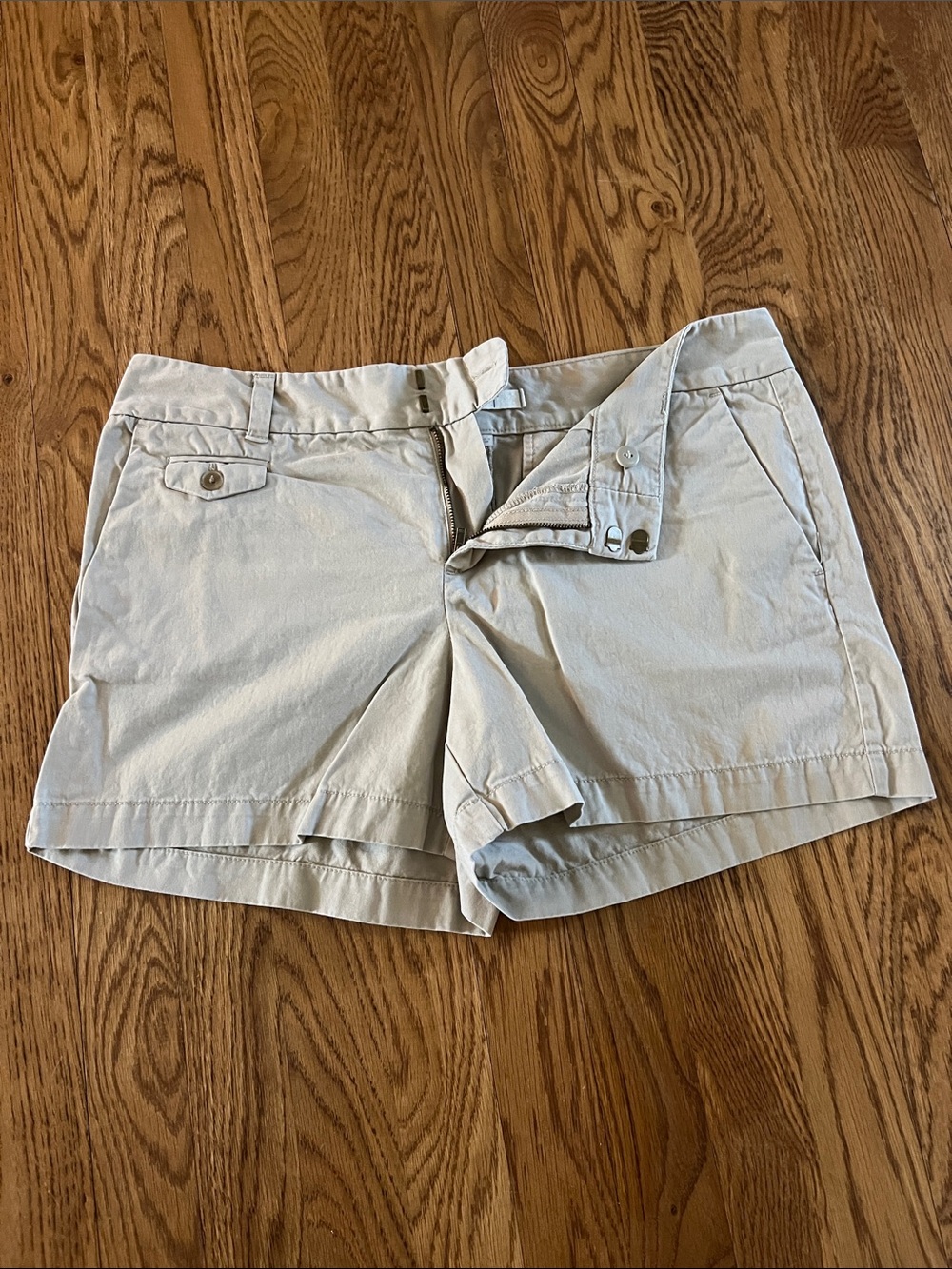 Women’s Casual Cotton Blend Shorts - Light Beige